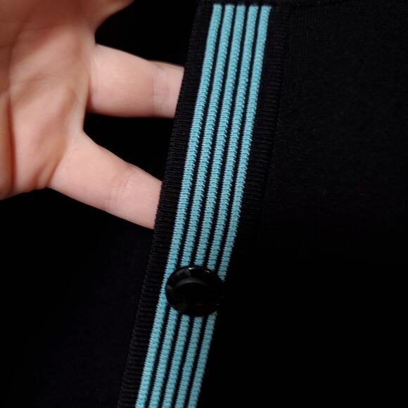 MISOOK Open Cardigan Sz L  Preppy Career Office Sweater Blazer - Picture 3 of 8